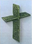 Croix stylisée en métal K35 15x11,5 cm